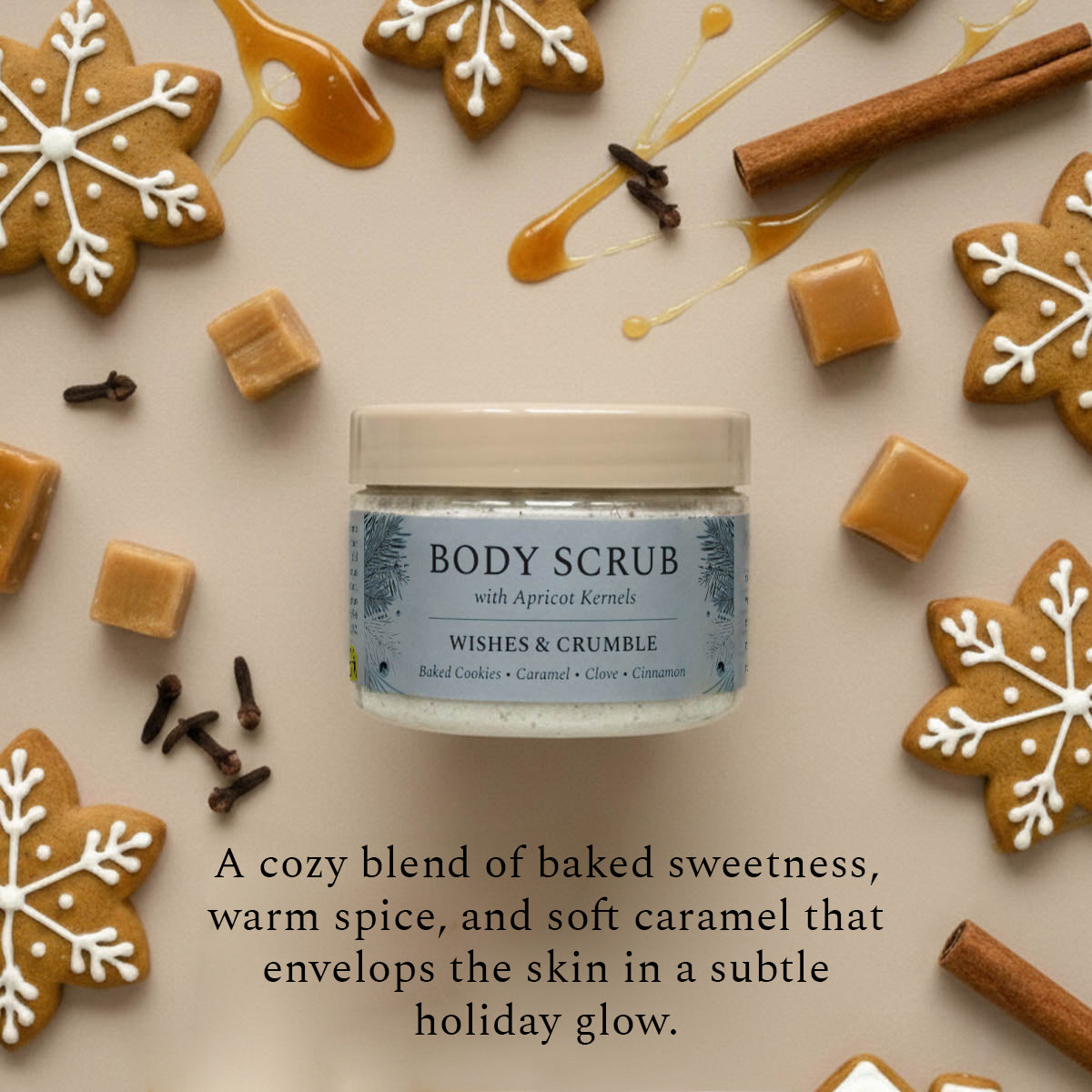 FEHU Body Scrub Wishes & Crumble, 120 g