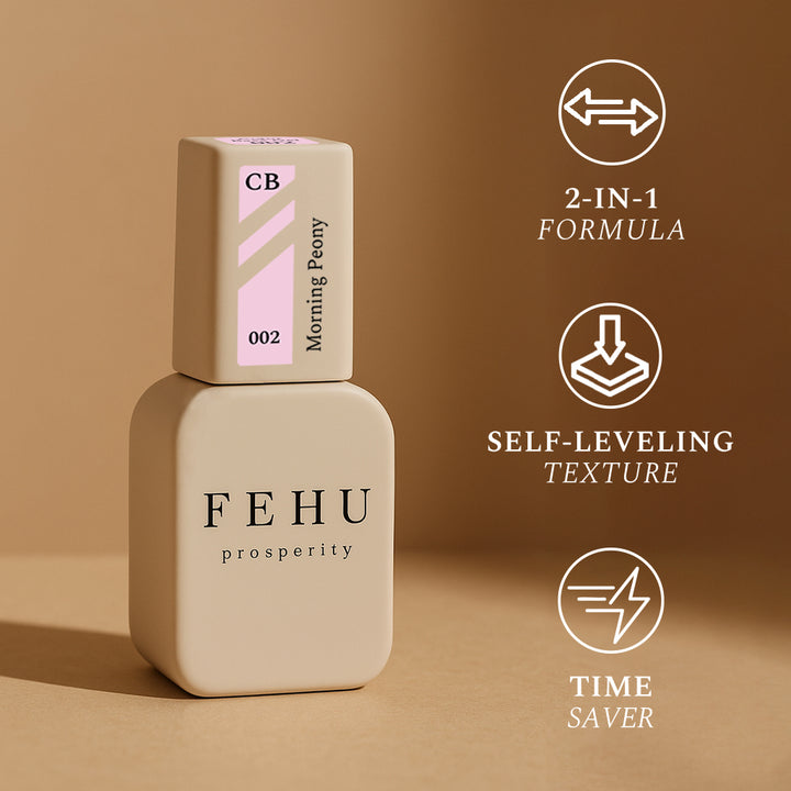 FEHU Color Base Gel Morning Peony #02, 12ml
