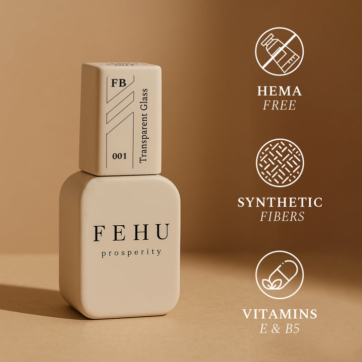 FEHU Fiber Base Gel Transparent Glass #01, 12ml
