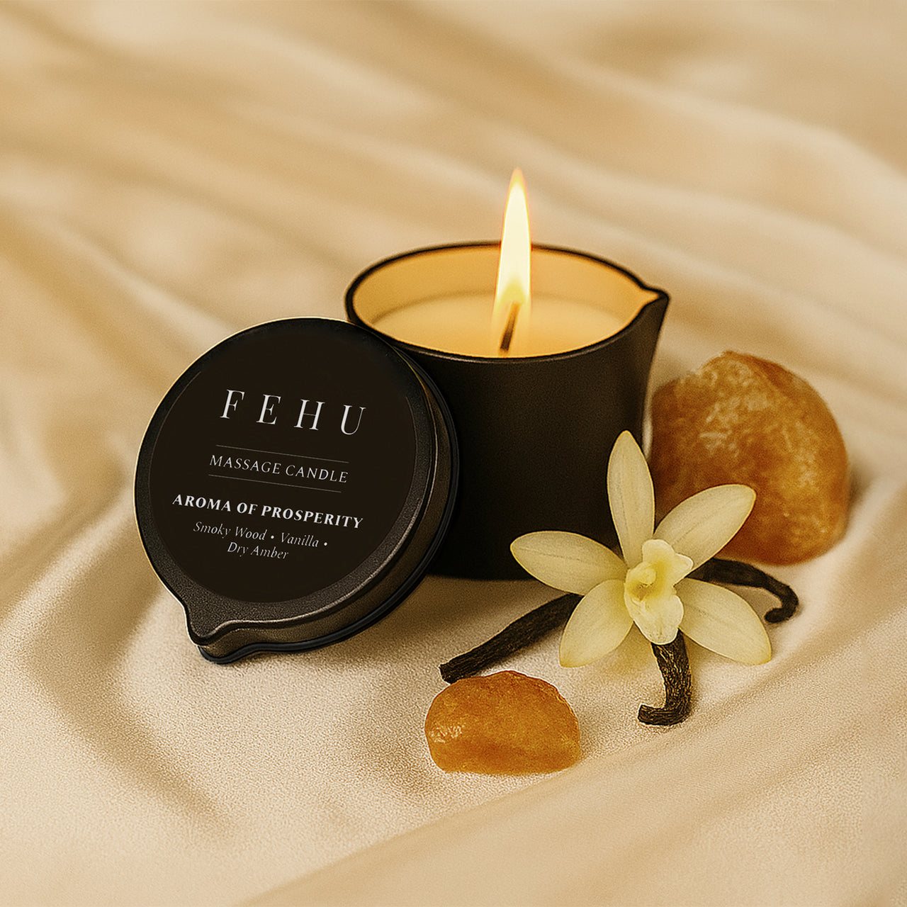 FEHU Massage Candle Aroma of Prosperity, 30 g / 100 g.