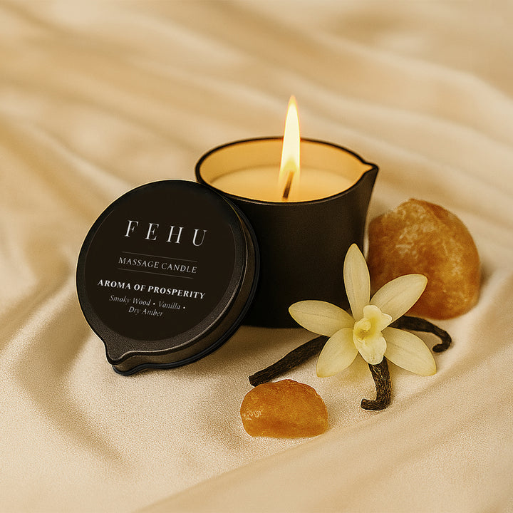 FEHU Massage Candle Aroma of Prosperity, 30 g / 100 g.