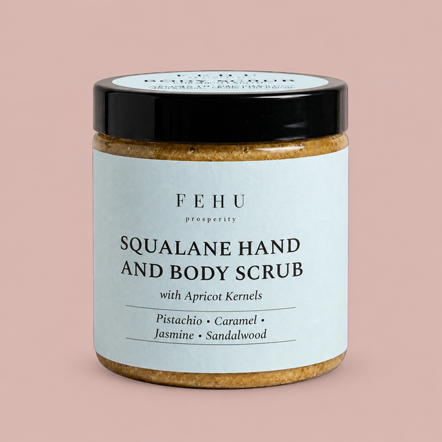 FEHU Squalane Hand and Body Scrub – 400 Gram