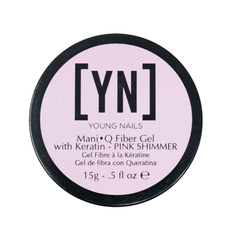 YN Mani.Q Fibergel with Keratin Pink-Shimmer 15g