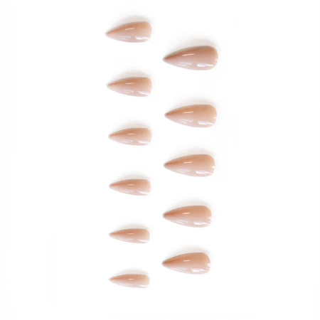 Nude Beige Medium Almond Tips 550 Pack