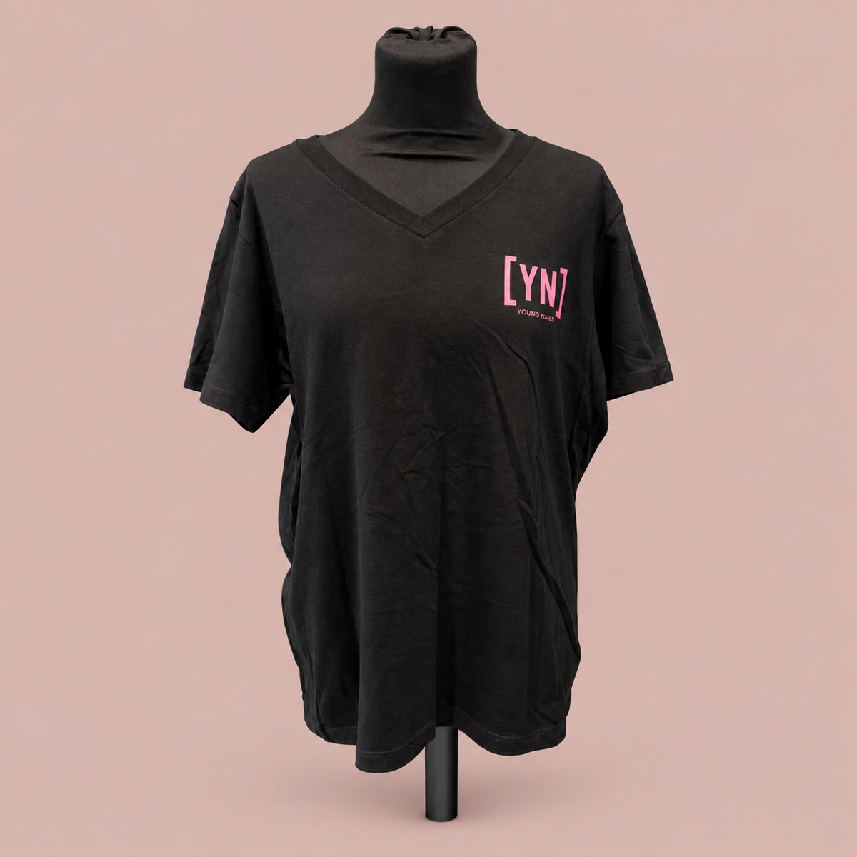 Young Nails Kleding – T-shirt Zwart/Roze