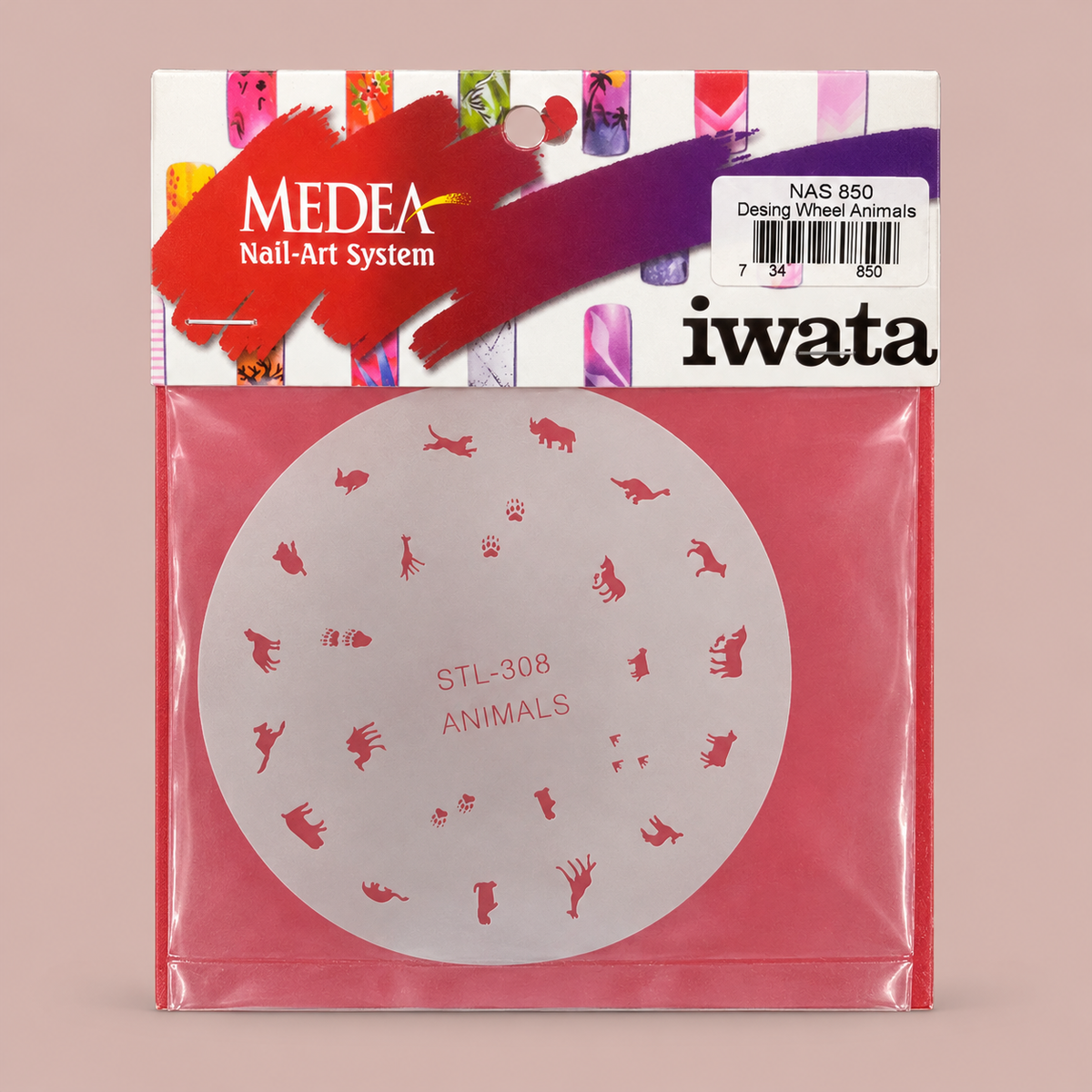 Medea Nail Art Stempelplaten – Design weel animals / Fun stuff