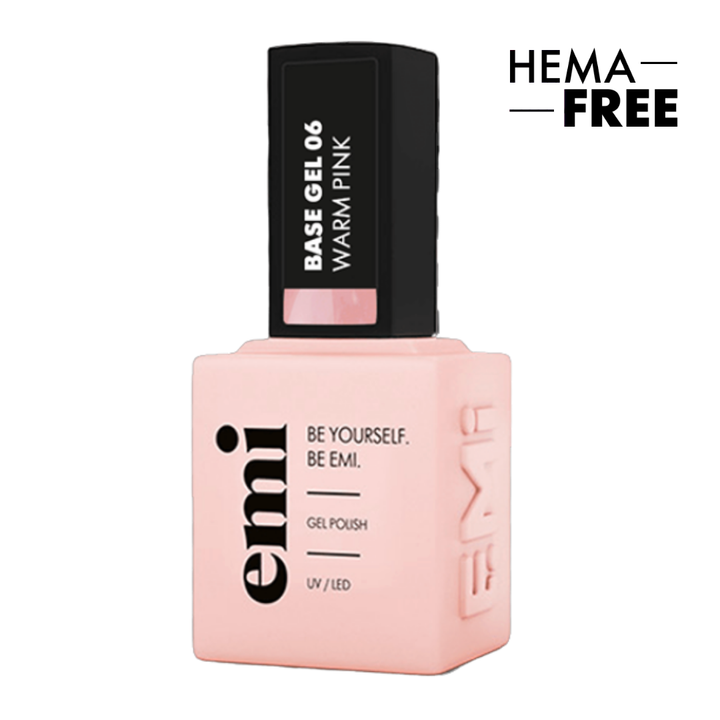 E.MiLac Base Gel Warm Pink #06, 9 ml.