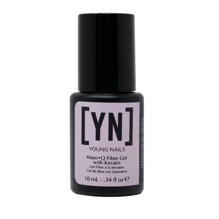 YN Mani.Q Fibergel with Keratin Pink-Shimmer 1/3 oz