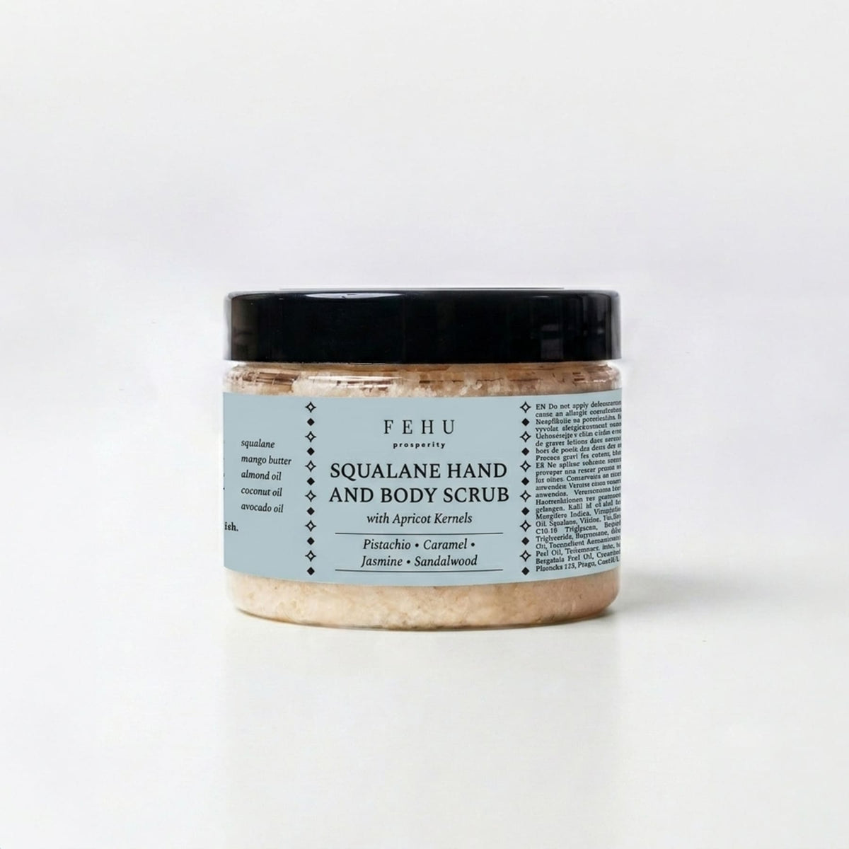 FEHU Squalane Hand and Body Scrub 150 g – productfoto 2