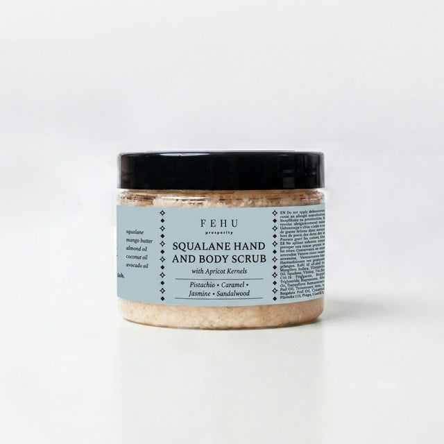 FEHU Squalane Hand and Body Scrub 150 g – productfoto 2