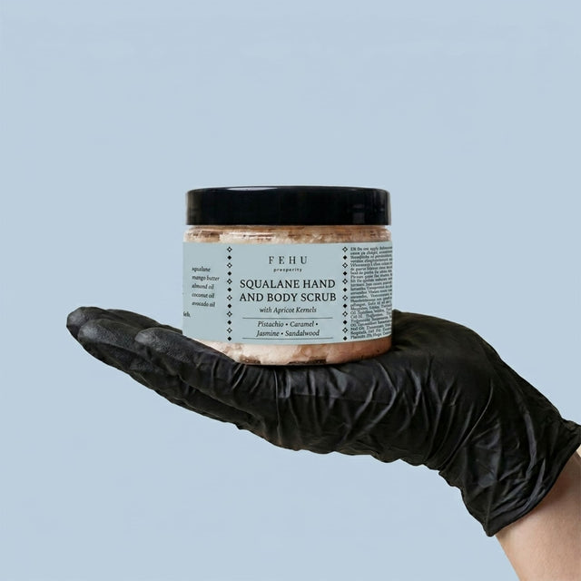 FEHU Squalane Hand and Body Scrub 150 g – productfoto 4