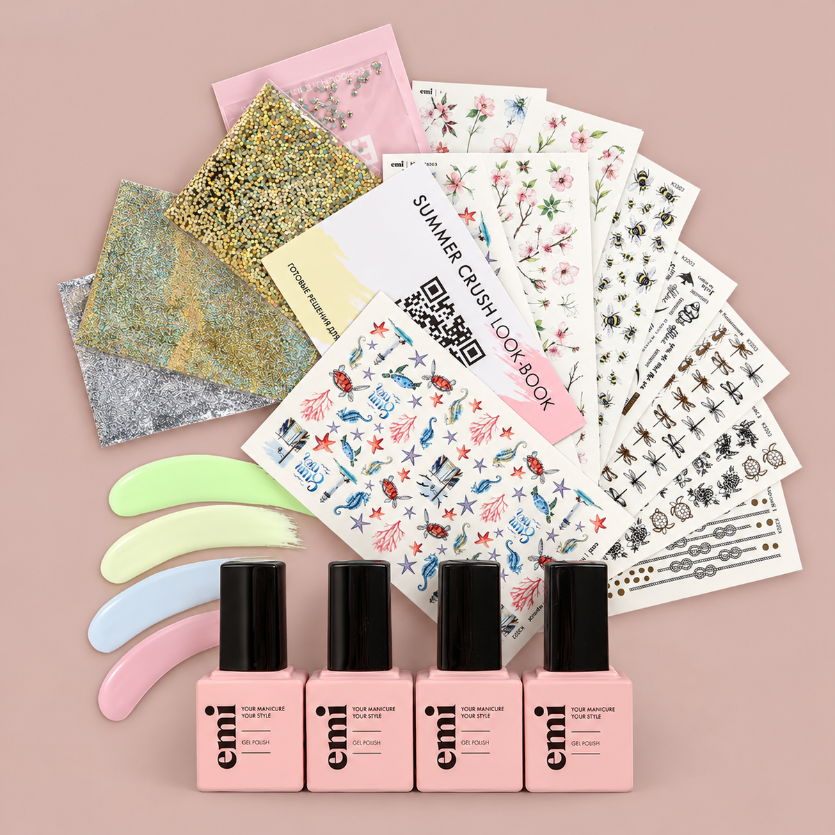 EMI Sets – E.MiLac Summer Crush Nail Decor