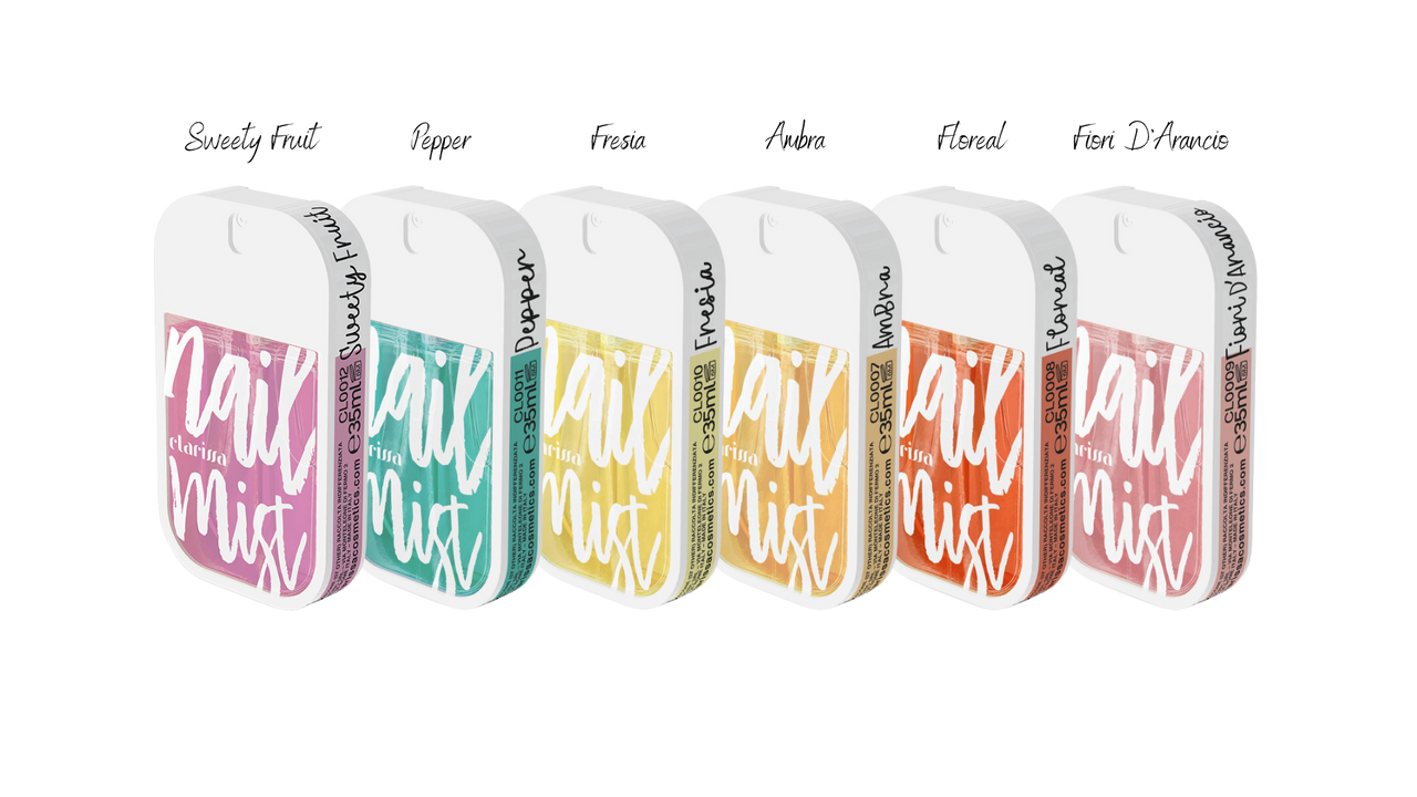 Nail Mist Set- Sweety Fruit, Pepper, Fresia, Ambra, Floreal en Fiori D’Arancio