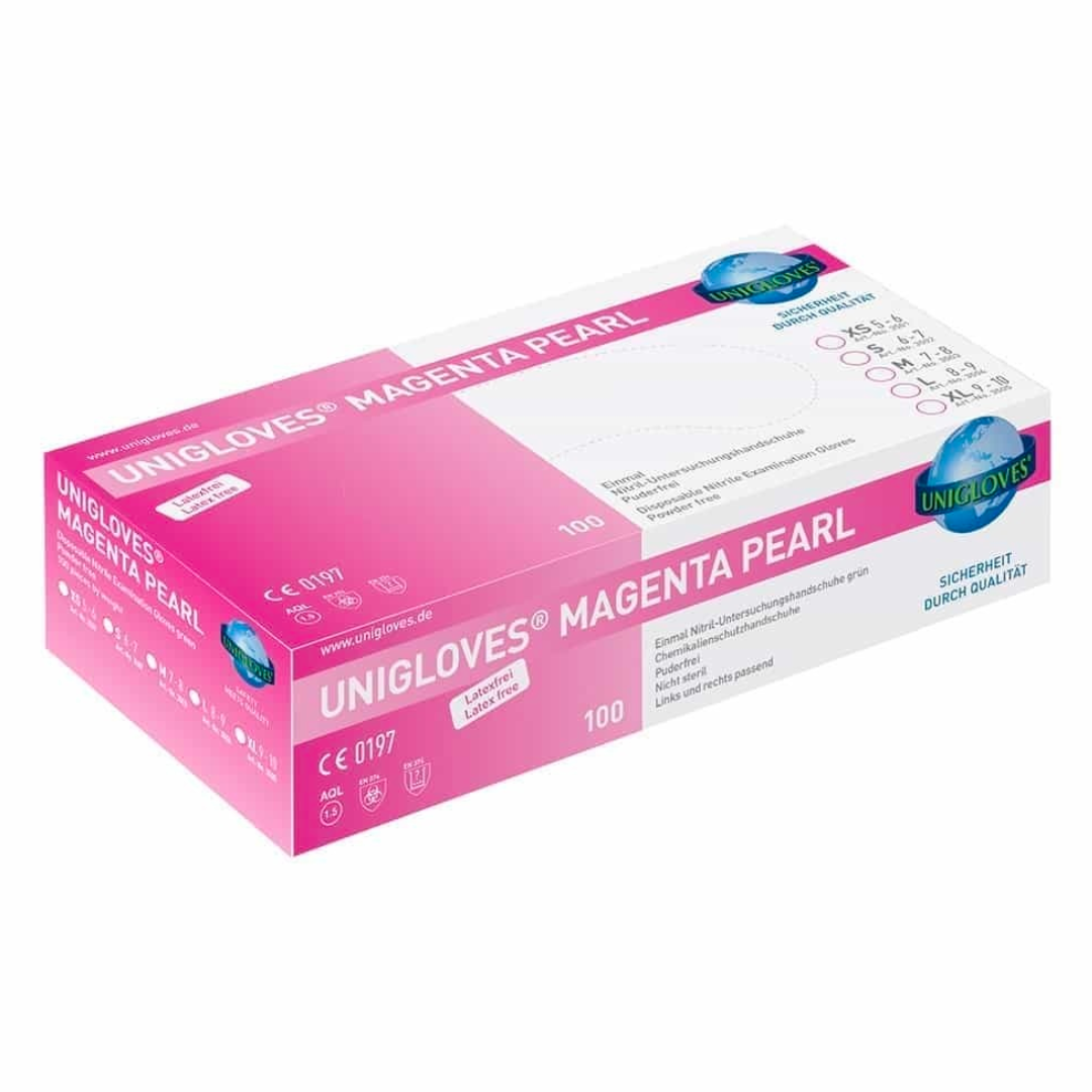 Unigloves Magenta Pearl Handschuhe XS bis L