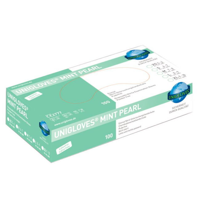 Unigloves Mint Pearl Handschuhe XS bis L