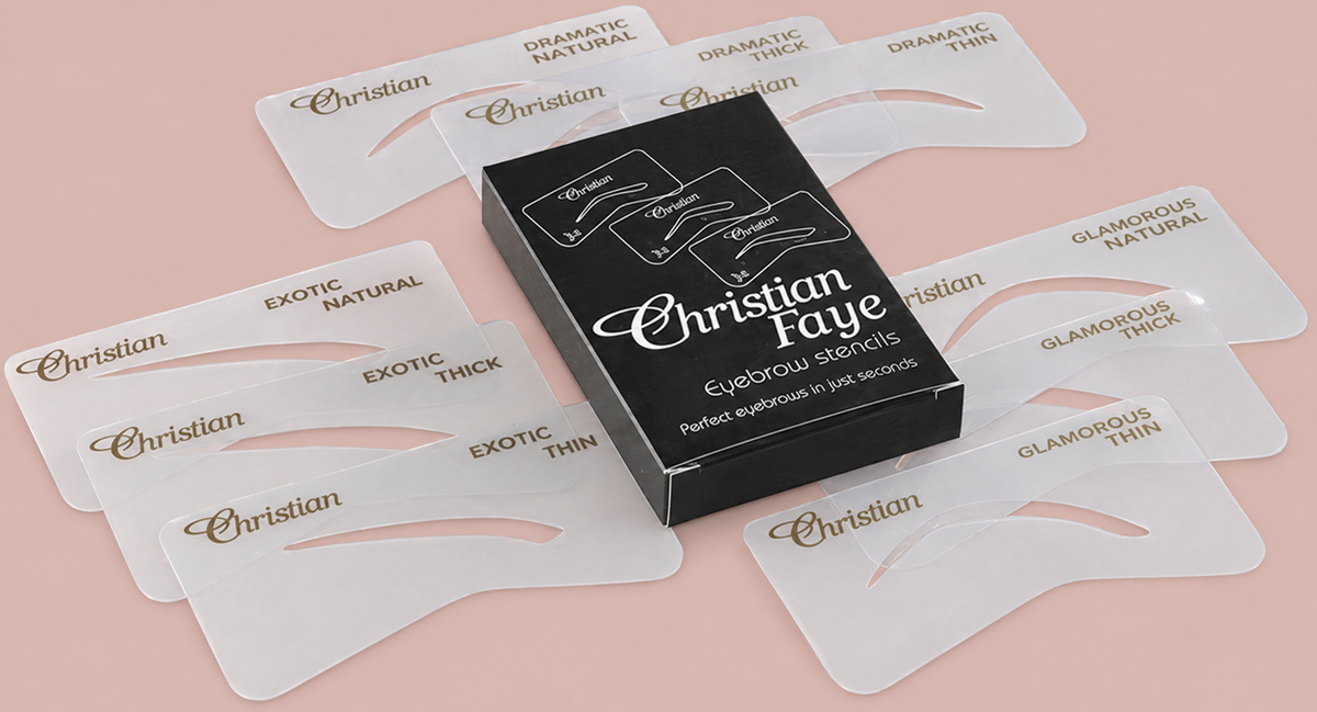 Christian Faye wenkbrauw stencils