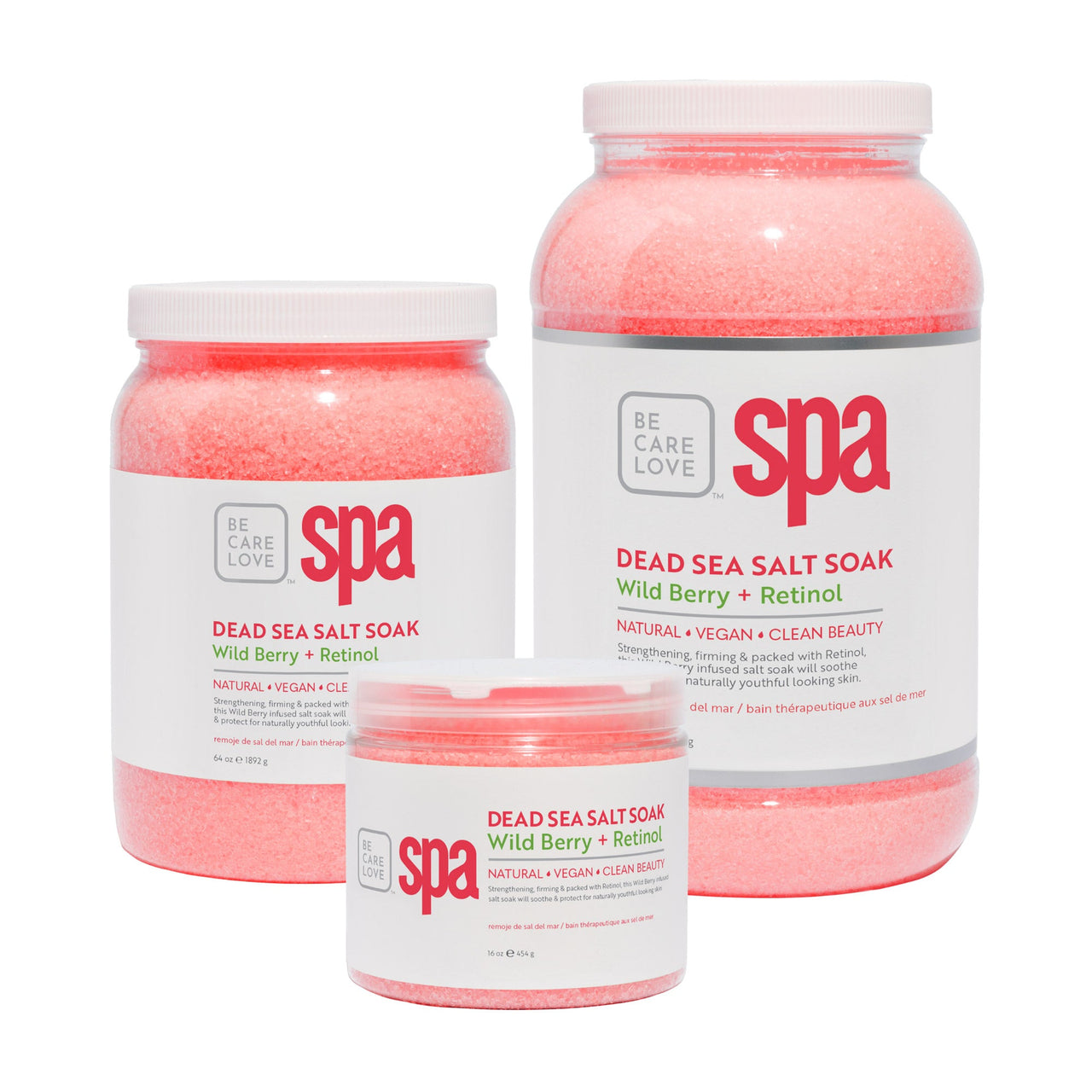 BCL SPA Dead Sea Salt Soak Wild Berry + Retinol