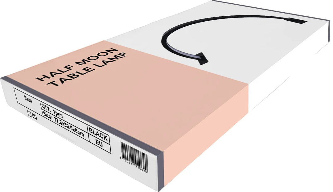 Half Moon LED Table Lamp Black