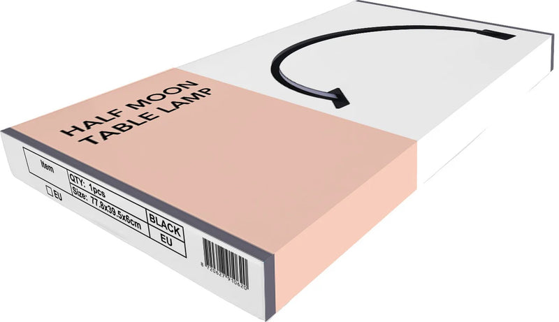 Half Moon LED Table Lamp Black