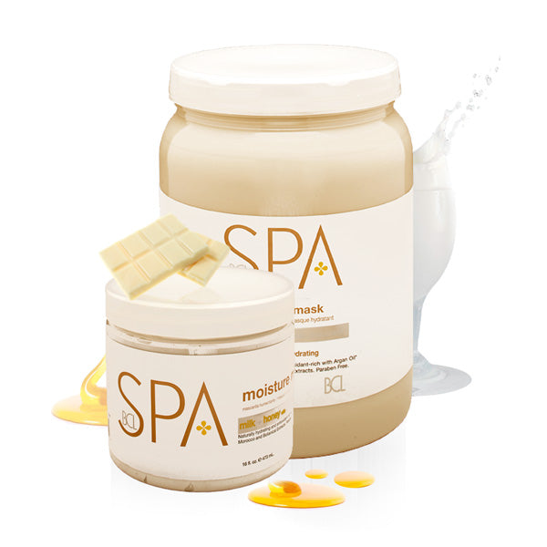 BCL SPA Feuchtigkeitsmaske Milch + Honig mit weißer Schokolade – 16oz