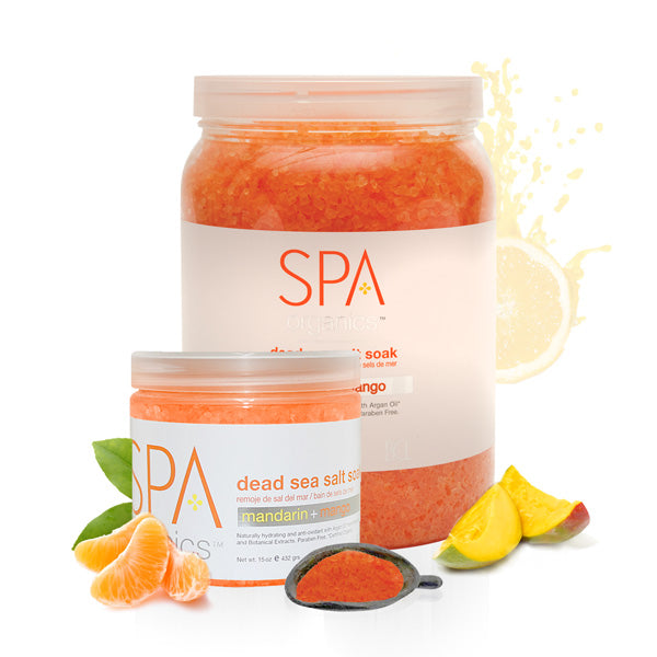 BCL SPA Salzbad aus dem Toten Meer, Mandarine + Mango – 16 Unzen