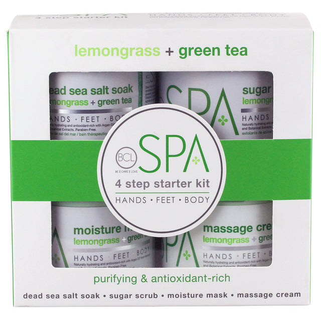 BCL SPA 4 Step Starter Kit Lemongrass + Green Tea