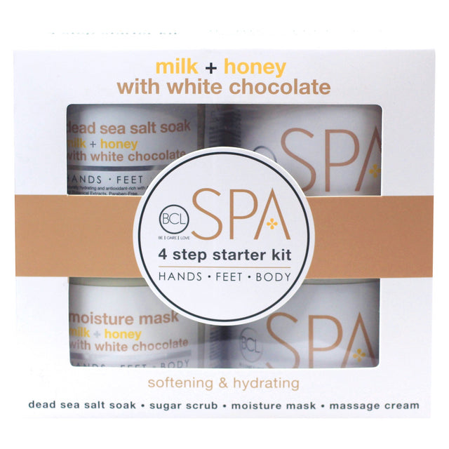 BCL SPA 4 Step Starter Kit Milk + Honey w/ White Chocolate