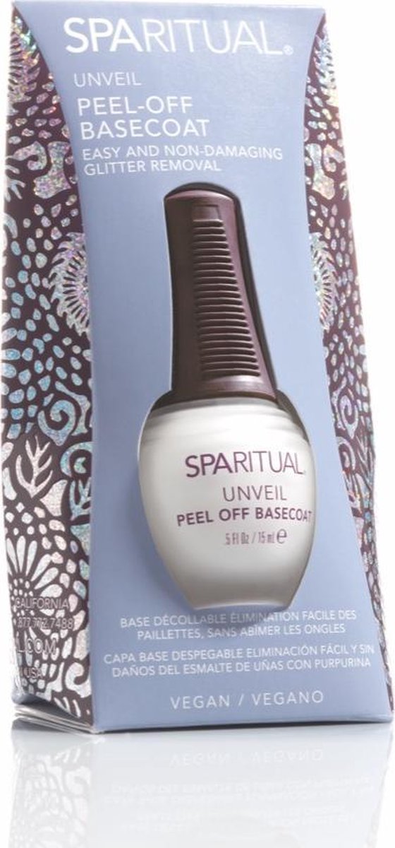 Unveil Peel-Off Basecoat Easy And Non-Damaging Glitter Removal