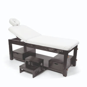 SIBEL Wooden beauty bed with step Brown